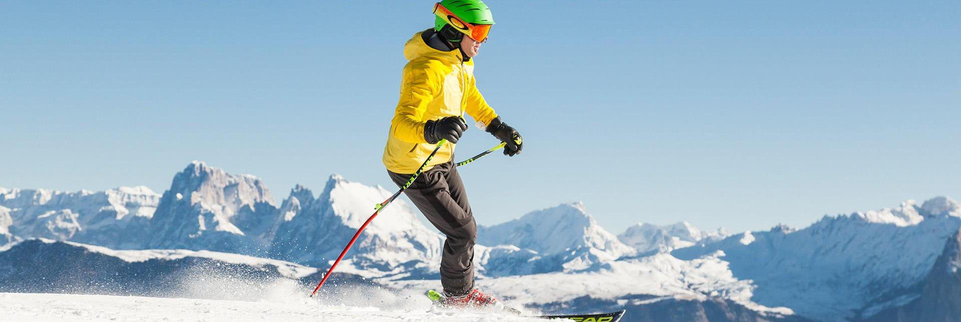 A person on ski